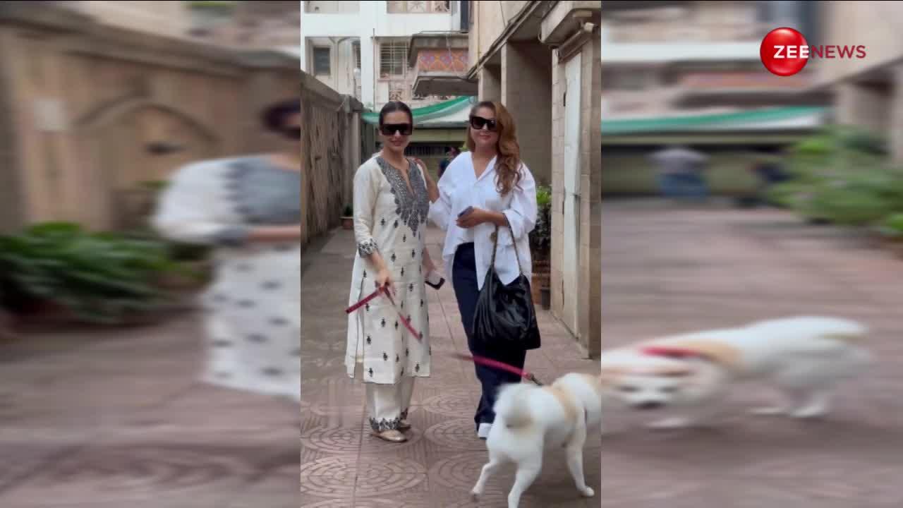 इंडियन वियर में Malaika Arora ने अपनी बहन और डॉगी के साथ ढाया कहर, लोगों ने कहा- सालों बाद संस्कारी लुक में आईं नजर