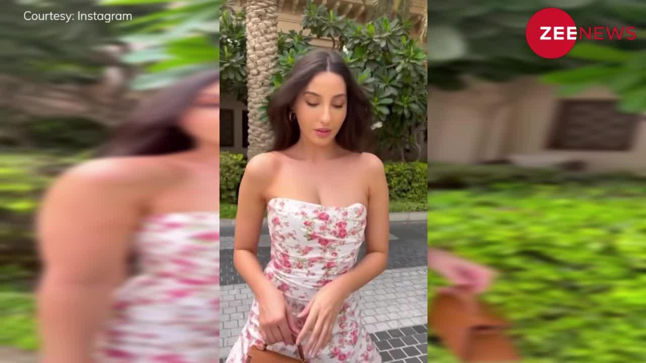 टाइट ड्रेस पहन निकलीं Nora Fatehi फिर दिखाने लगीं हुस्न के जलवे, अदाओं ने चलाई दिलों पर छुरियां