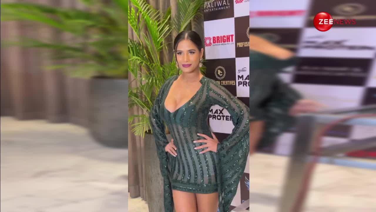 Poonam Pandey ने ट्रांसपेरेंट ड्रेस पहन महफिल में लगा दी आग, लोग हुए बेकरार