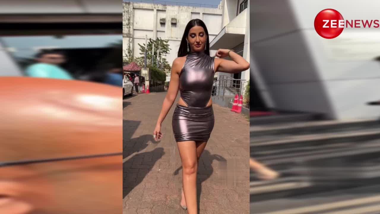 मेटालिक ड्रेस में इलेक्ट्रफायिंग लगी Nora Fatehi, लोगों ने कहा- हाय रे! मेरी बिजली