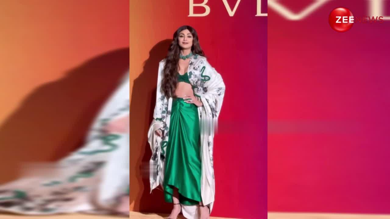 एमरेल्ड ग्रीन आउटफिट में Shilpa Shetty ने दिखाया दिलकश अंदाज, वीडियो हुआ वायरल