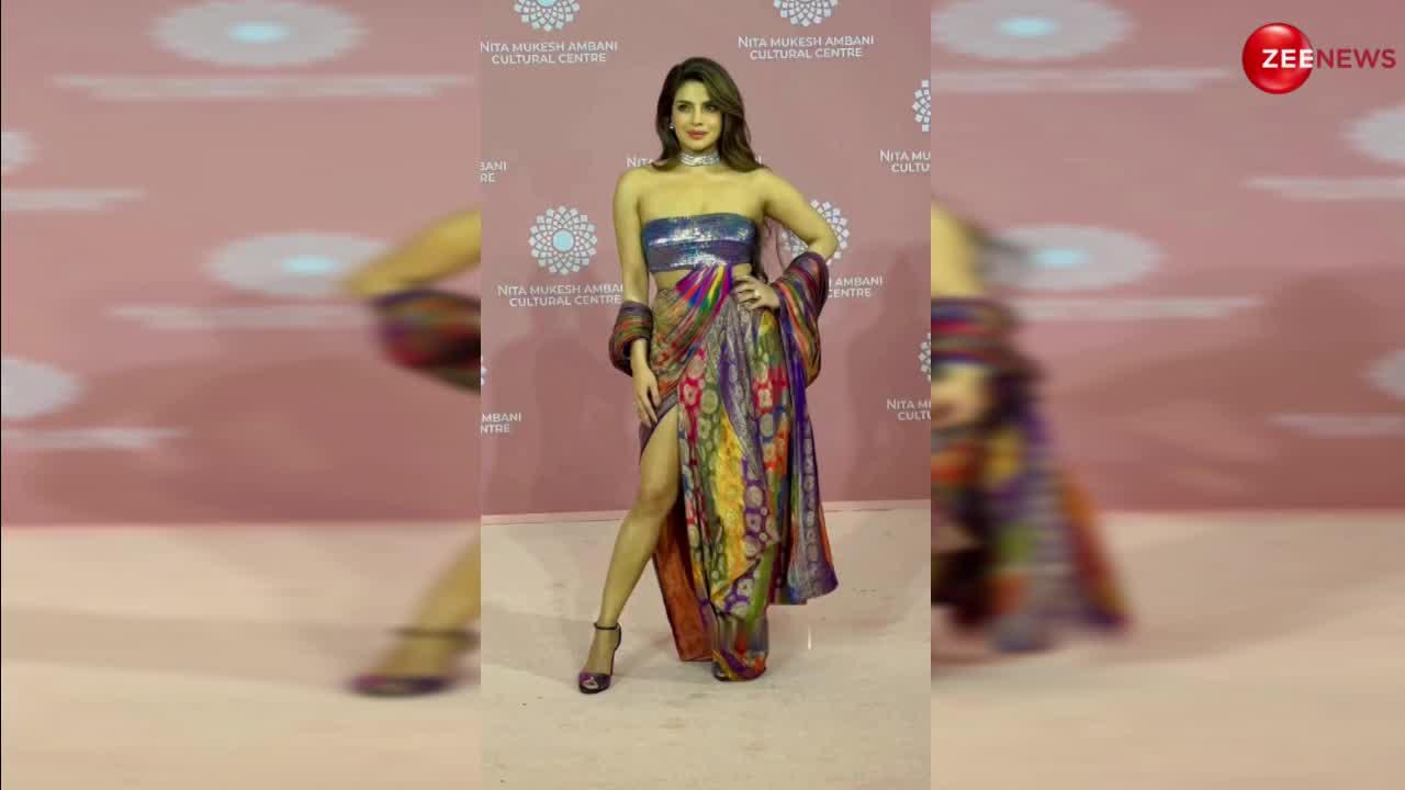 Priyanka Chopra ने साड़ी की ड्रेस बनाई और ऊपर पहन लिया इतना ढीला ब्लाउज बार-बार सरकता रहा नीचे, उड़ा मजाक