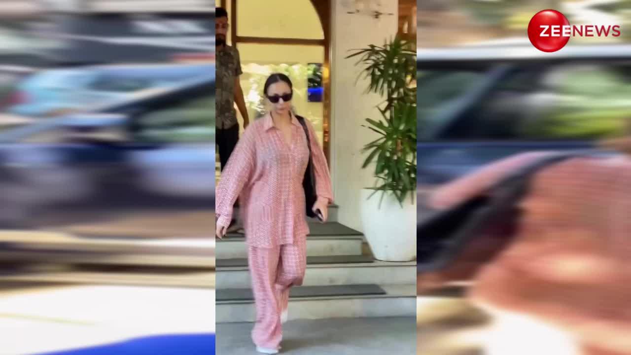 इतना ट्रांसपेरेंट नाइट सूट पहनकर घर से निकलीं Malaika Arora, दिखने लगे अंदर के कपड़े; तस्वीरें वायरल