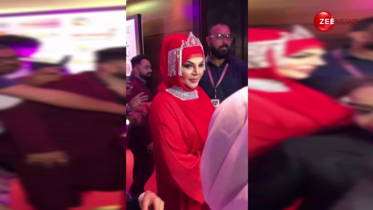 उमराह से लौटीं Rakhi Sawant लाल बुर्का पहन महारानी वाले अवतार में दिखीं,  देख लोग बोले- पहचानना मुश्किल हो गया भाई...