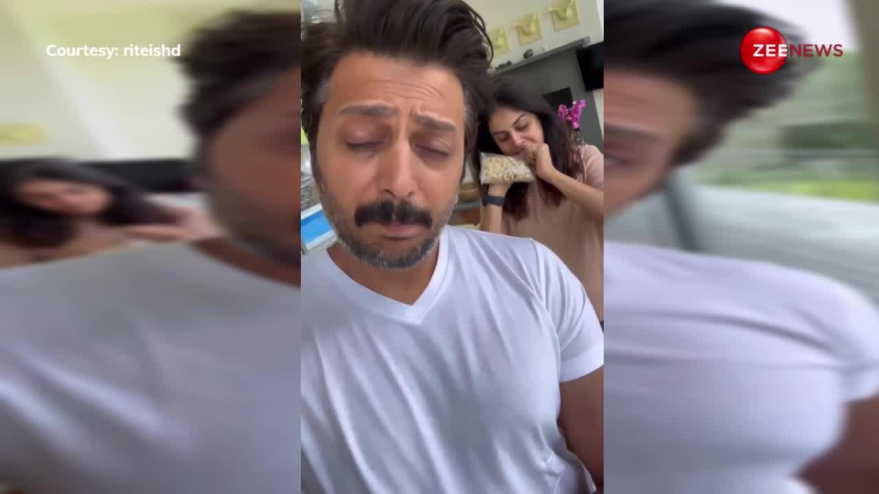 Riteish deshmukh का हुआ बुरा हाल, बीवी Genelia ने पीसा आटे की तरह