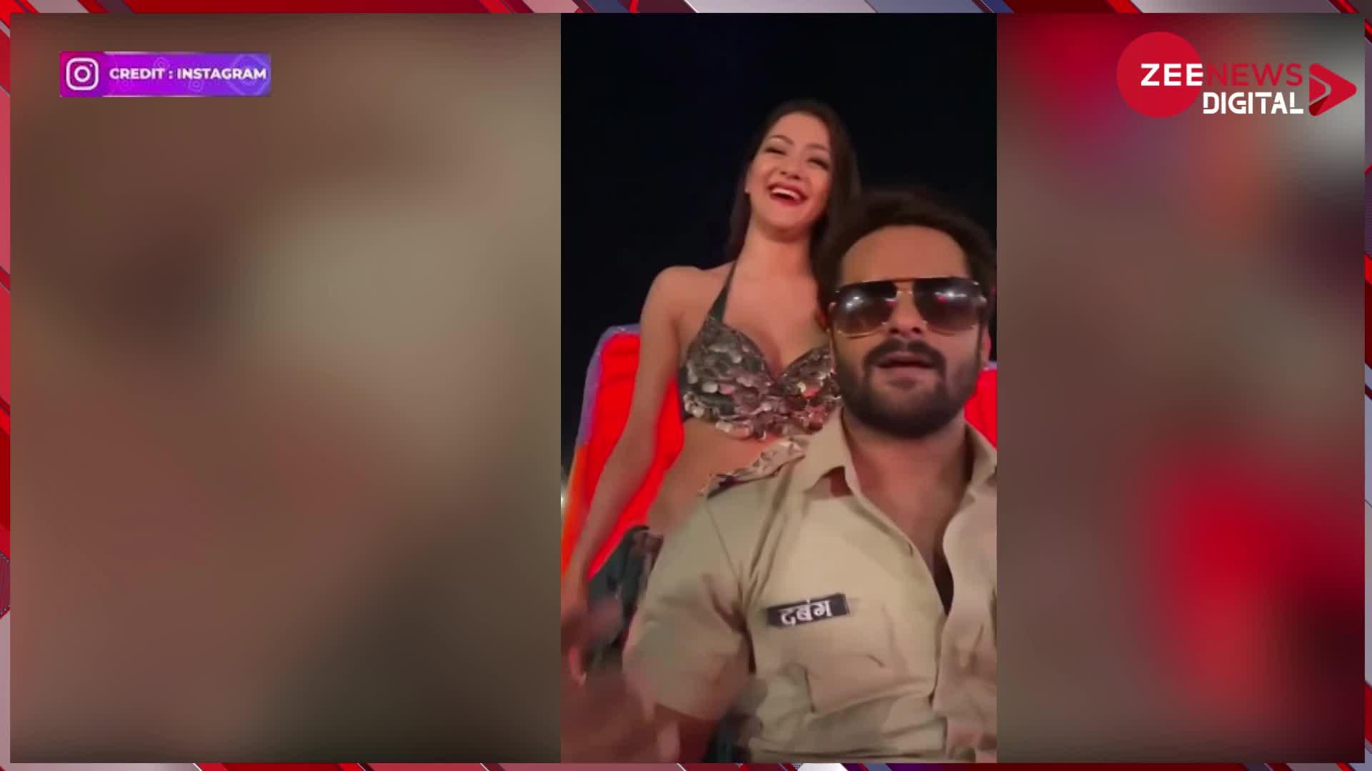 भोजपुरी एक्टर Khesari Lal Yadav ने Namrata Malla के लिए बोला- ये वो गुलाब है जिसको छू नहीं सकते...