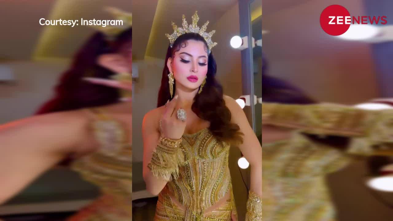 सिर पर ताज और नागिन जैसी निगाहें, Urvashi Rautela बनीं अप्सरा; फिर किया ऐसा इशारा देख बढ़ जाएंगी आपकी सांसें