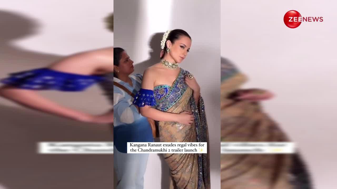 चंद्रमुखी बनकर Kangana Ranaut ने गिराई हुस्न की बिजलियां, स्लीवलेस ब्लाउज पहन फैंस को किया बेकाबू