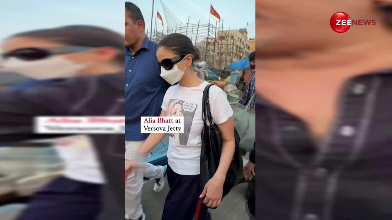 काम पर जाने के लिए महंगी कार को छोड़ इस पर सवार हुई Alia Bhatt, कैजुअल लुक में हुईं स्पॉट