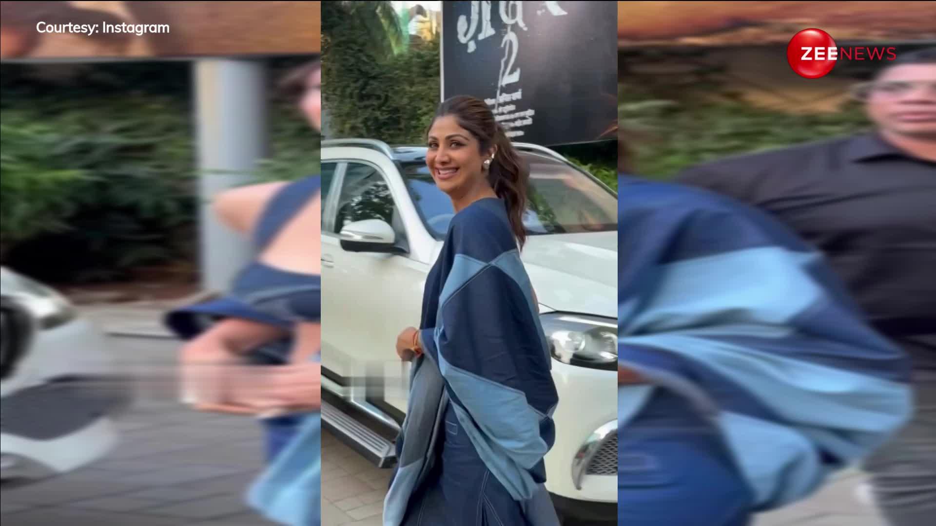 Shilpa Shetty ने जींस वाली साड़ी पहन कर घुमाया लोगों का दिमाग, कहा- अब उम्र का असर हो रहा है