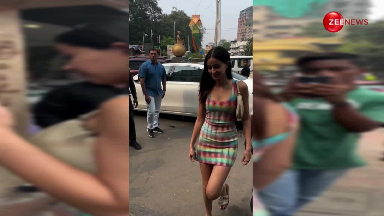 Ananya Pandey ने मल्टीकलर के शॉर्ट कपड़ों में दिखाए जलवे, कर्व देख आपको भी लगेगा 440 वोल्ट का झटका