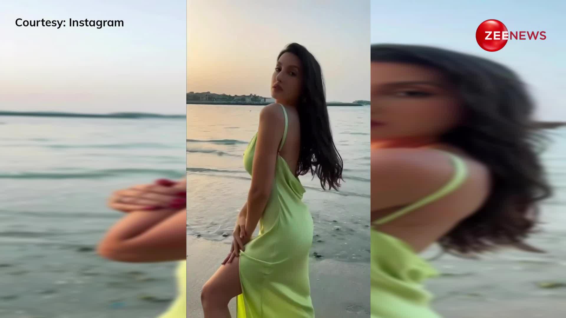 गोवा वाले बीच पर जब Nora Fatehi ने दिखाईं कातिलाना अदाएं, फैंस के छूट गए पसीने