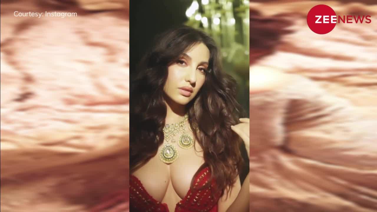 Nora Fatehi ने डिपनेक ड्रेस पहन लोगों के दिलों में लगाई आग,  फिर मुड़-मुड़कर करने लगीं ऐसे इशारे देख आप भी हो जाएंगे मदहोश