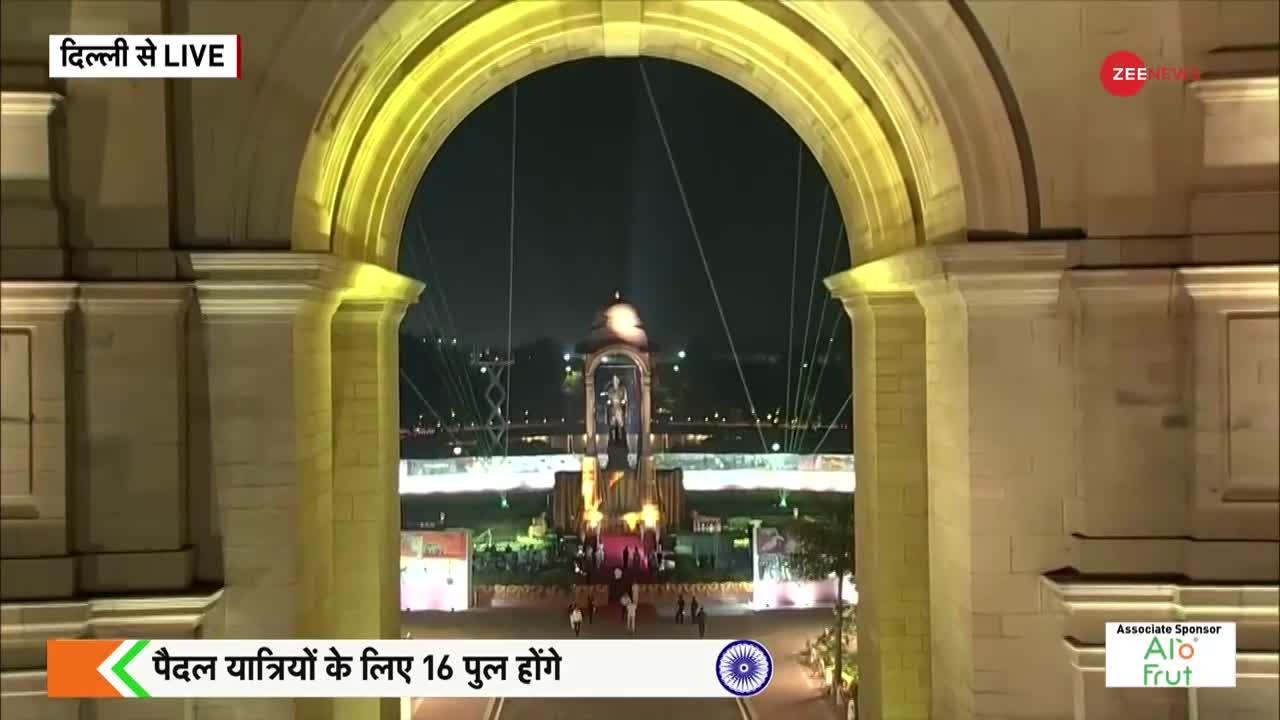 PM Modi ने किया नेताजी की प्रतिमा का अनावरण