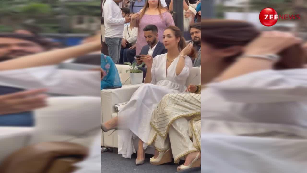 उफ्फ! 50 की उम्र में Malaika Arora का कातिल लुक, व्हाइट ड्रेस और गोल्डन ज्वेलरी में लगीं अप्सरा