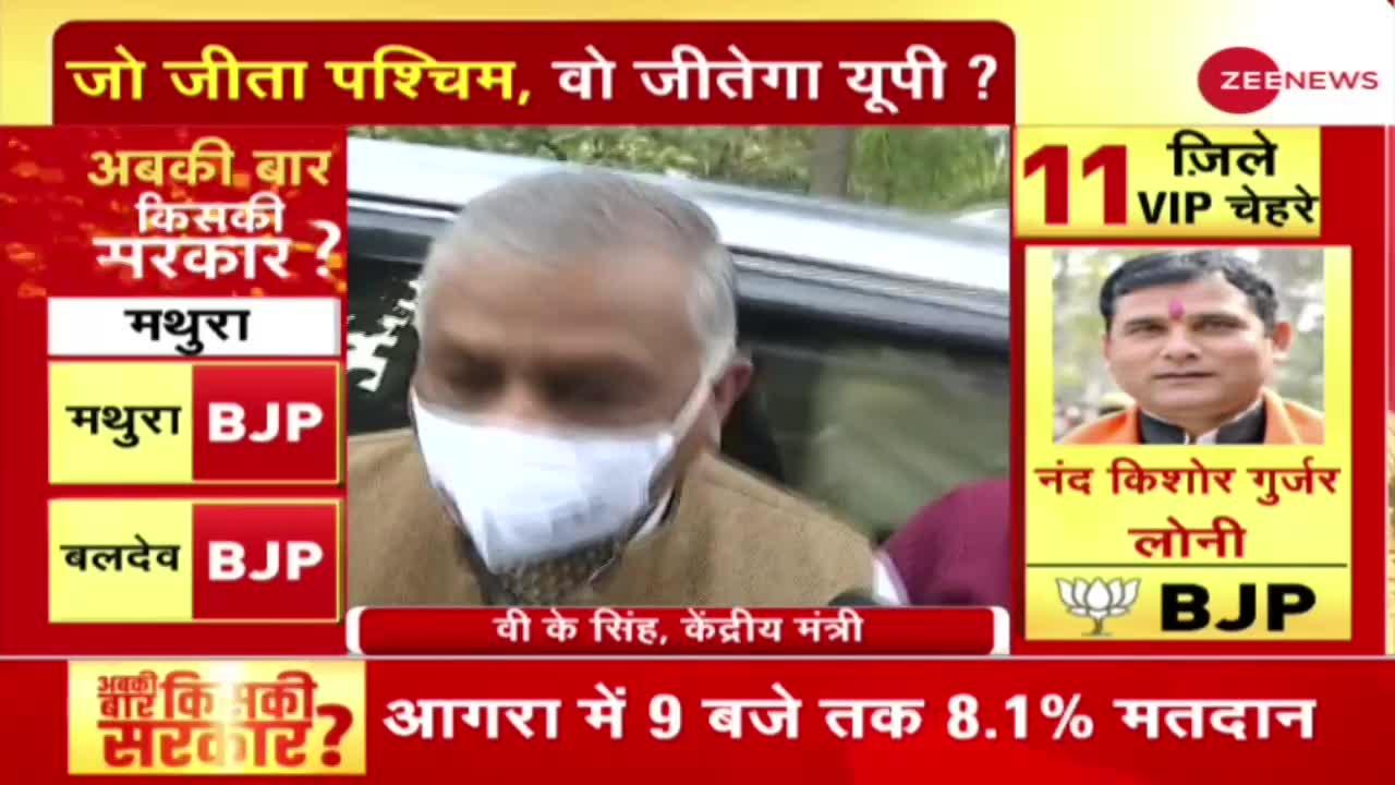 Election On Zee : आप 5 साल का BJP का काम देखकर Vote करें- V.K Singh