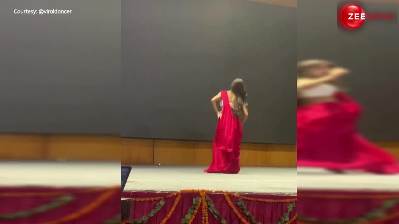 Sexy Girl Dance: 'चोली के पीछे' गाना बजते ही आउट ऑफ कंट्रोल हुई लड़की, सेक्सी साड़ी में किया बेहद हॉट डांस, मूव्स पर फिदा हुए लड़के