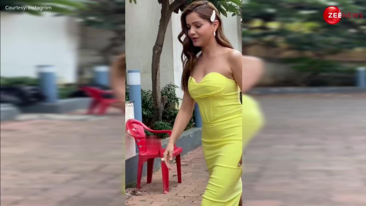 येलो ड्रेस पहनकर Rubina Dilaik ने फ्लॉन्ट की कर्वी बॉडी, लेकिन बच्चों वाली क्लिप और जूते पहने देख ट्रोल्स बोले-इन्हें कोई स्कूल भेजो