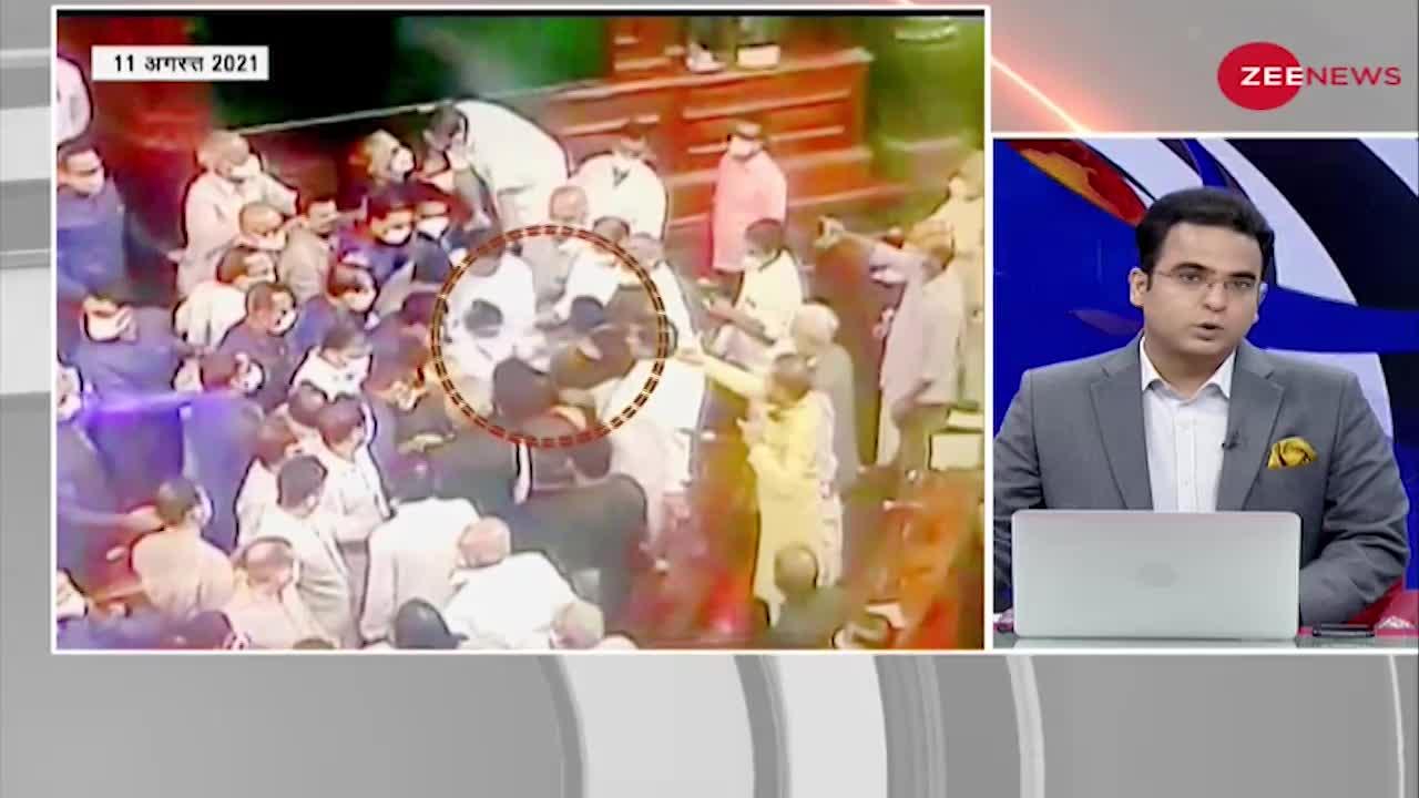 Rajya Sabha Ruckus: Male Marshals पर धक्का मुक्की के आरोप लगाने वाली Congress MPs को सुनिए