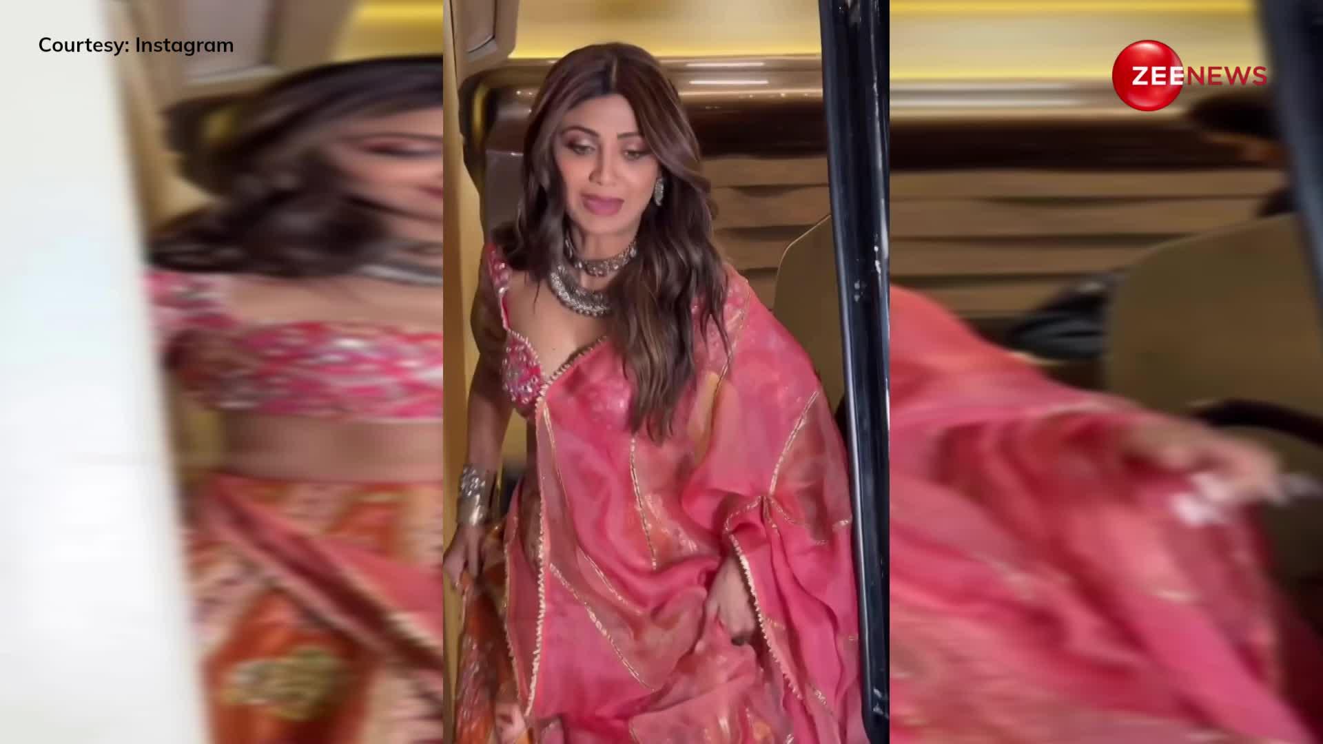 Shilpa Shetty लहंगे और ब्लाउज में लगी सेक्सी, लुक देखकर लोगों के दिलों में बजी घंटी