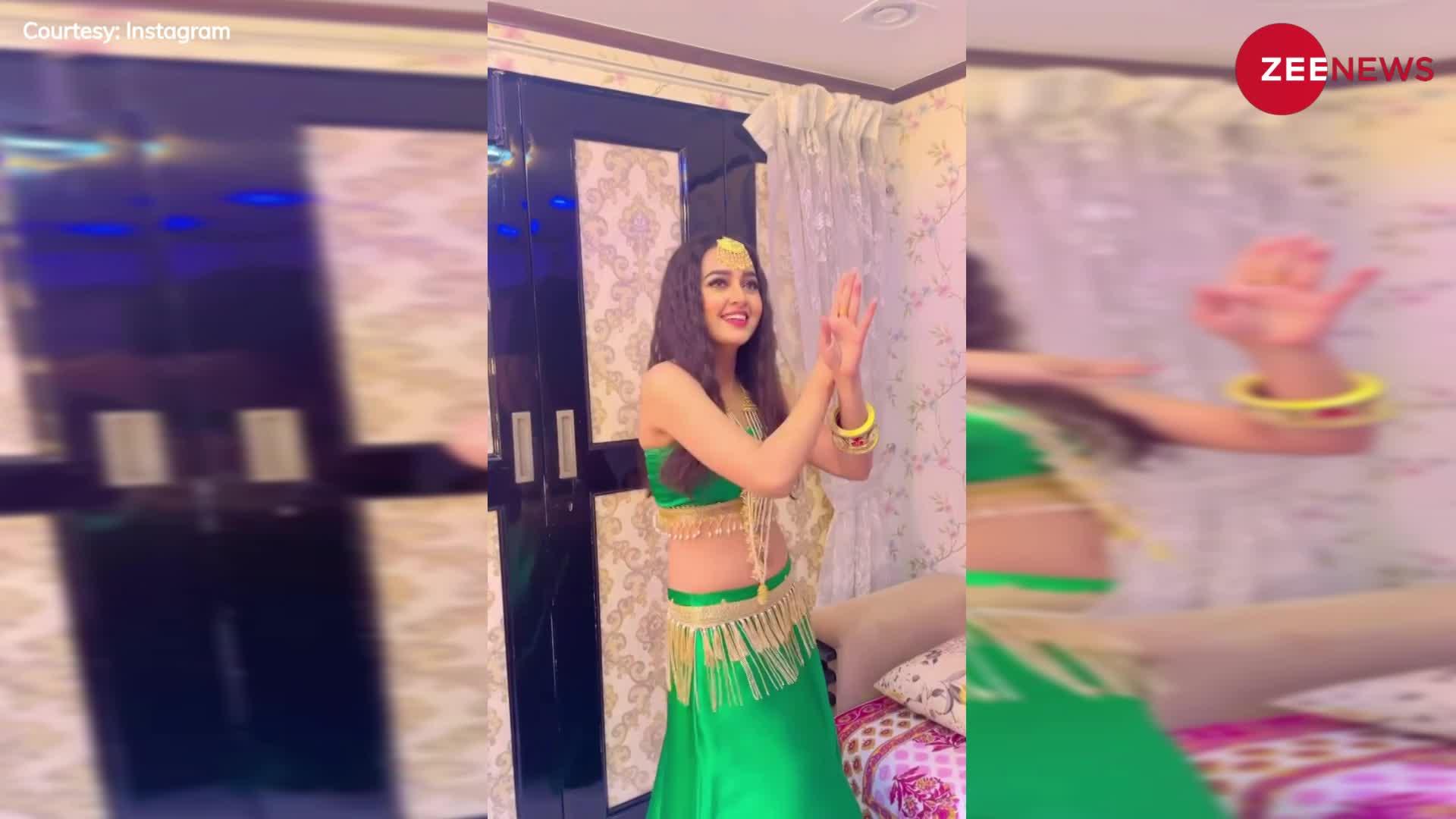 घाघरा चोली पहन Tejasswi Prakash ने दिखाए अपने बोल्ड मूव्स