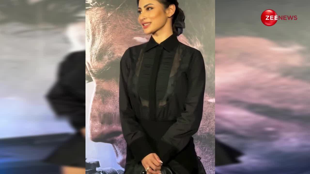 ब्लैक फ्रॉक पहन 'योद्धा' की स्क्रीनिंग में पहुंची Mouni Roy, फैंस ने बांधे तारीफों के पुल