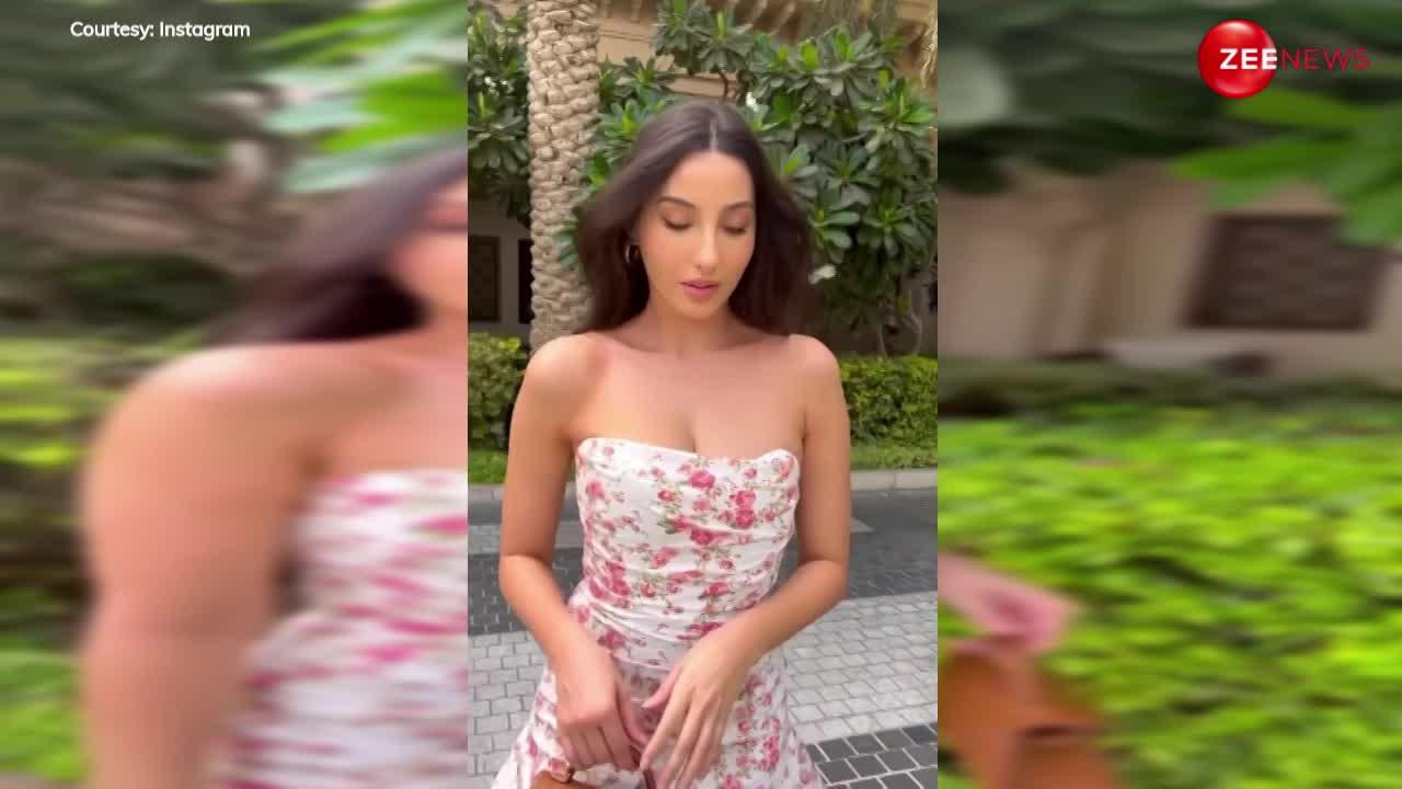 इतनी छोटी और हद से ज्यादा टाइट ड्रेस पहन घर से निकलीं Nora Fatehi, हुस्न देख उड़ गई फैंस की नींद