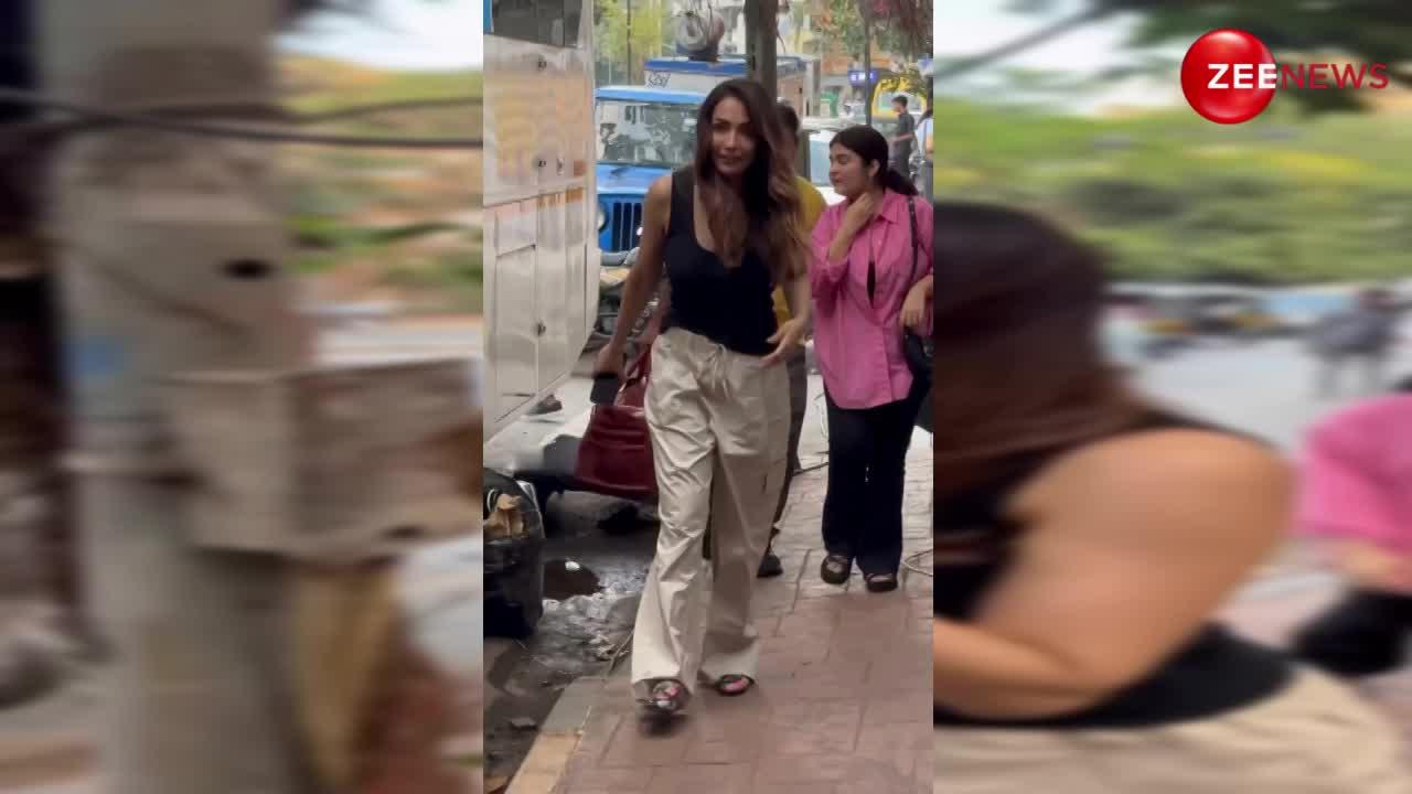 ढीले-ढाले कपड़े पहन घर से निकलीं Malaika Arora, बोल्डनेस देख फिदा हुए लोग; यहां अटकी लोगों की नजरें