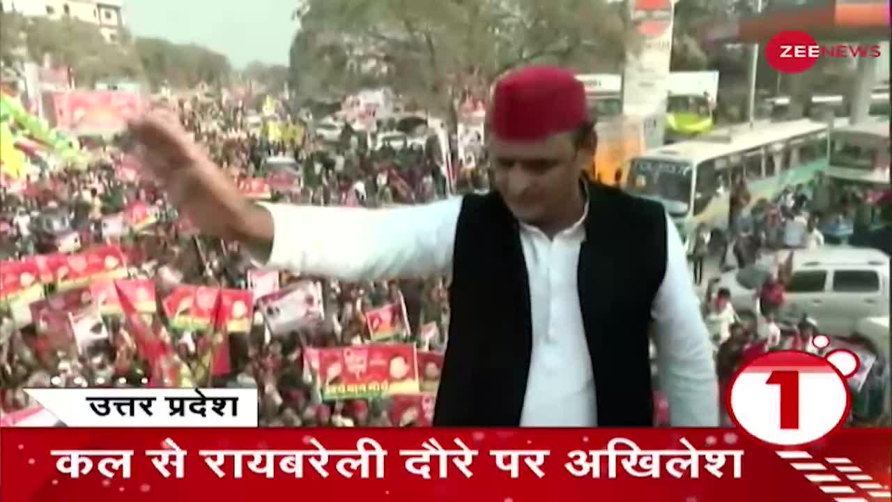 Election Rush: Samajwadi Party अध्यक्ष Akhilesh Yadav की विजय रथ यात्रा जारी है