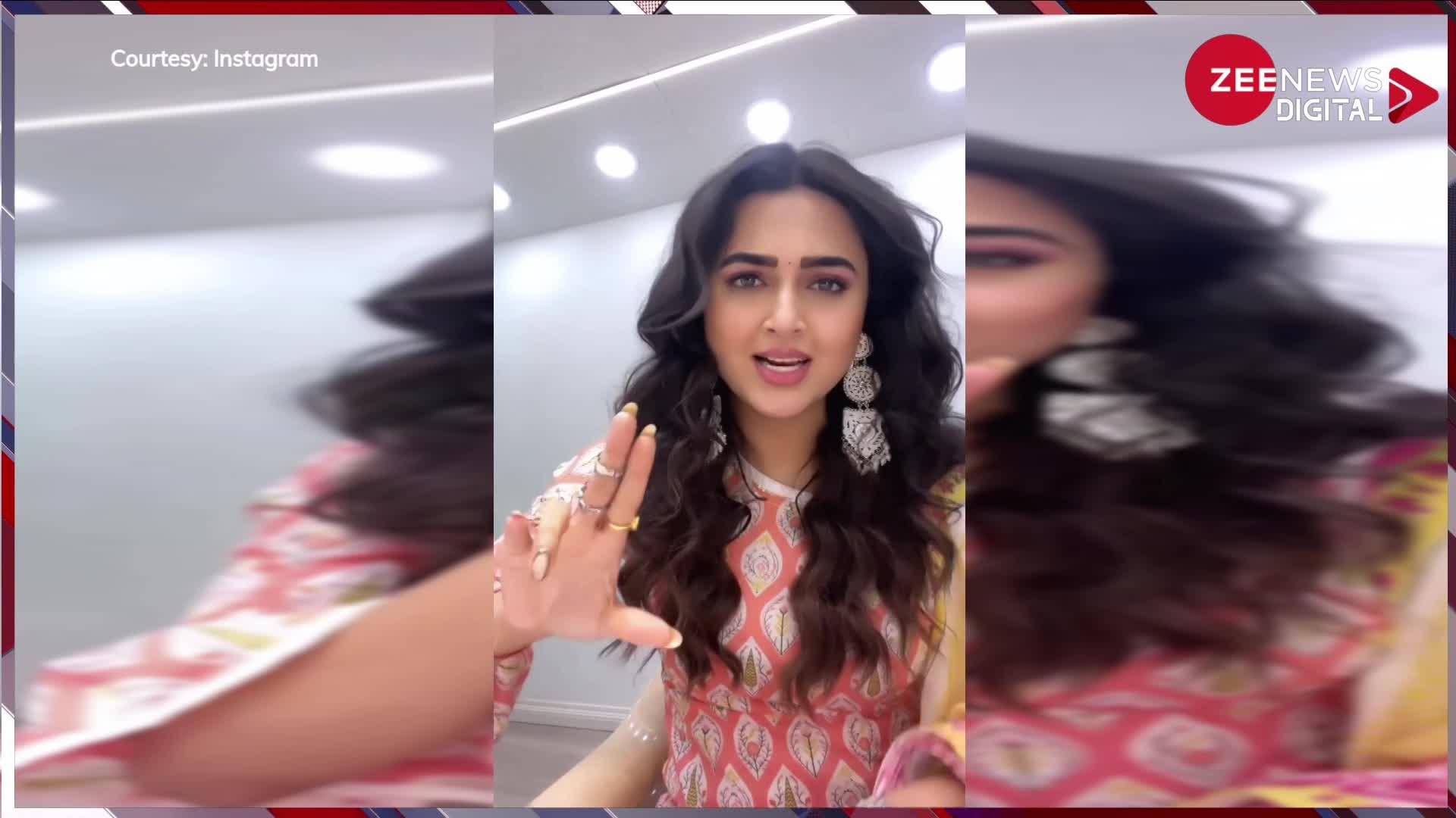 सोशल मीडिया के न्यू ट्रेंड को फॉलो करती हुई दिखीं एक्ट्रेस  Tejasswi Prakash