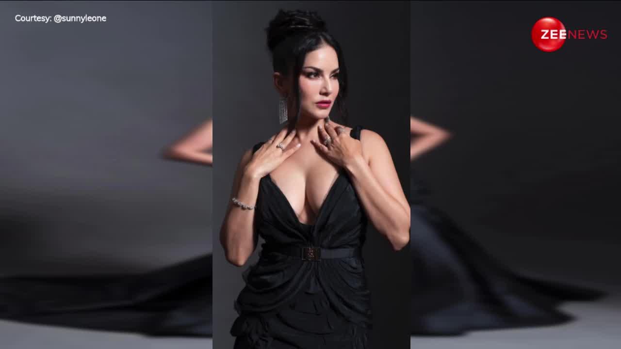 डीपनेक ड्रेस पहन Sunny Leone ने कराया बोल्ड फोटोशूट, हॉट अंदाज ने चुराई लोगों की नीदें; देख नहीं हटेगी नजर