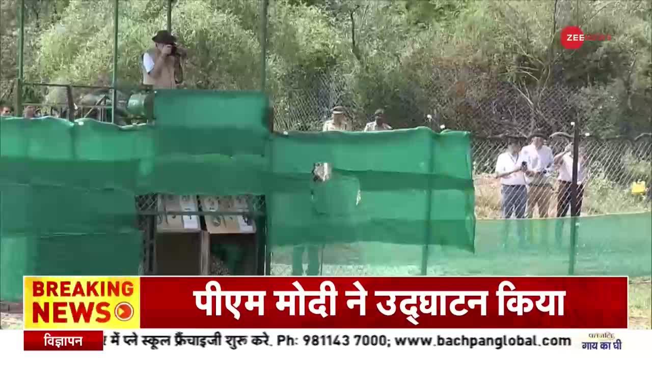 पीएम मोदी ने कूनो नेशनल पार्क में छोड़े चीते, कैमरा लेकर खुद क्लिक की फोटो