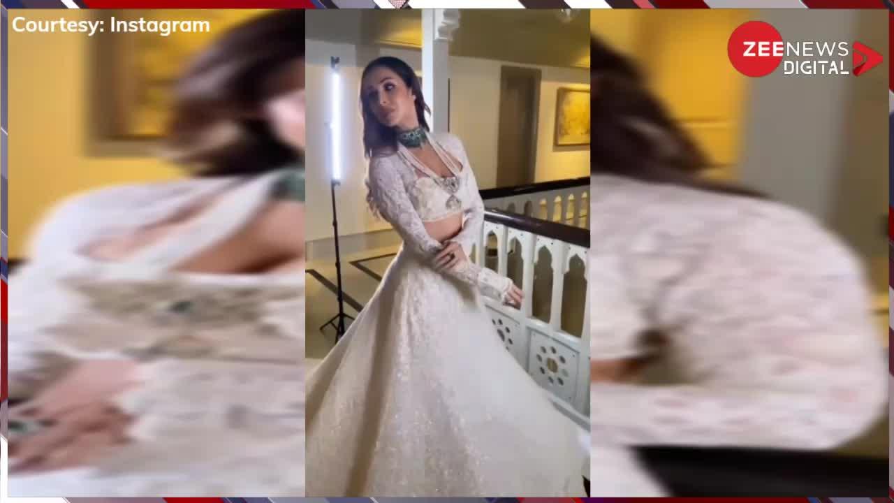 Malaika Arora Hot Video: Malaika Arora ने सफेद लहंगे में दिखाई एक से एक अदाएं, खुले बालों में देख फैंस बोले- 'अप्सरा आली'