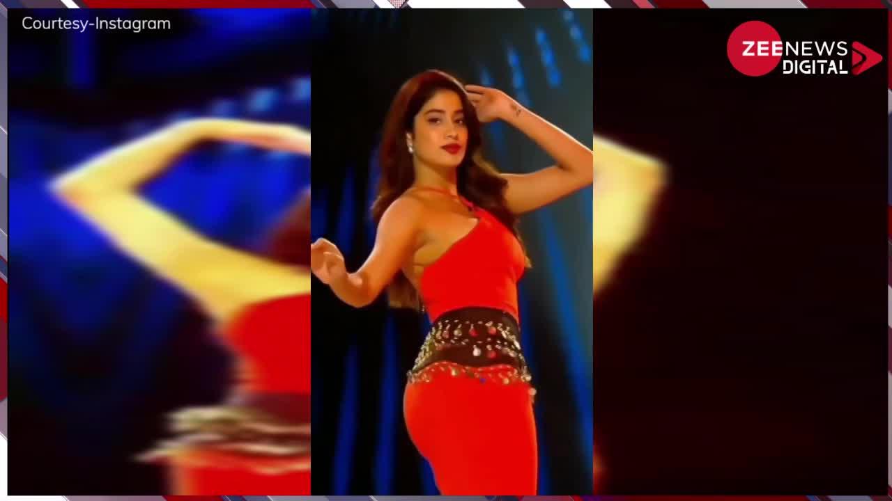 Janhvi Kapoor ने अजीबोगरीब ड्रेस और हाई हील्स पहन किया बेली डांस, Madhuri Dixit का मुंह रह गया खुला का खुला