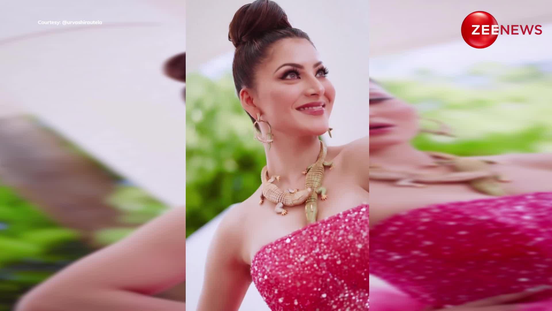 Urvashi Rautela ने गले में पहना मगरमछ का हा,र वीडियो ने बढ़ाया इंटरनेट का तापमान