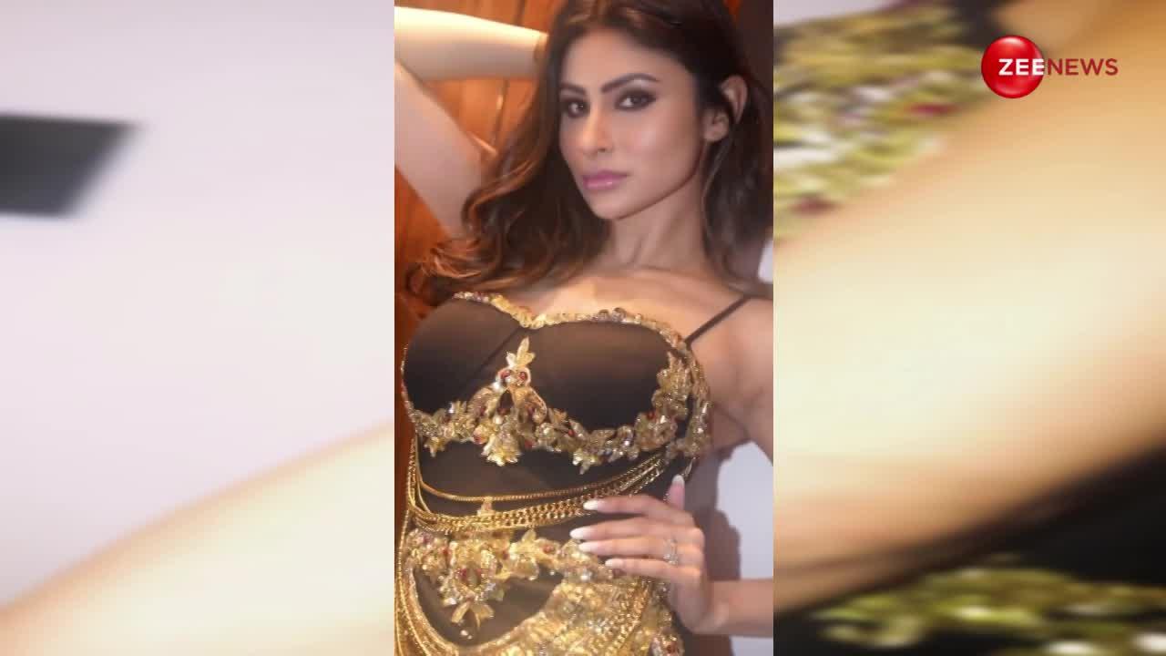 ब्लैक गोल्डन आउटफिट में Mouni Roy ने दिखाई बोल्ड अदाएं, बदन देख बस घूरते रह गए फैंस