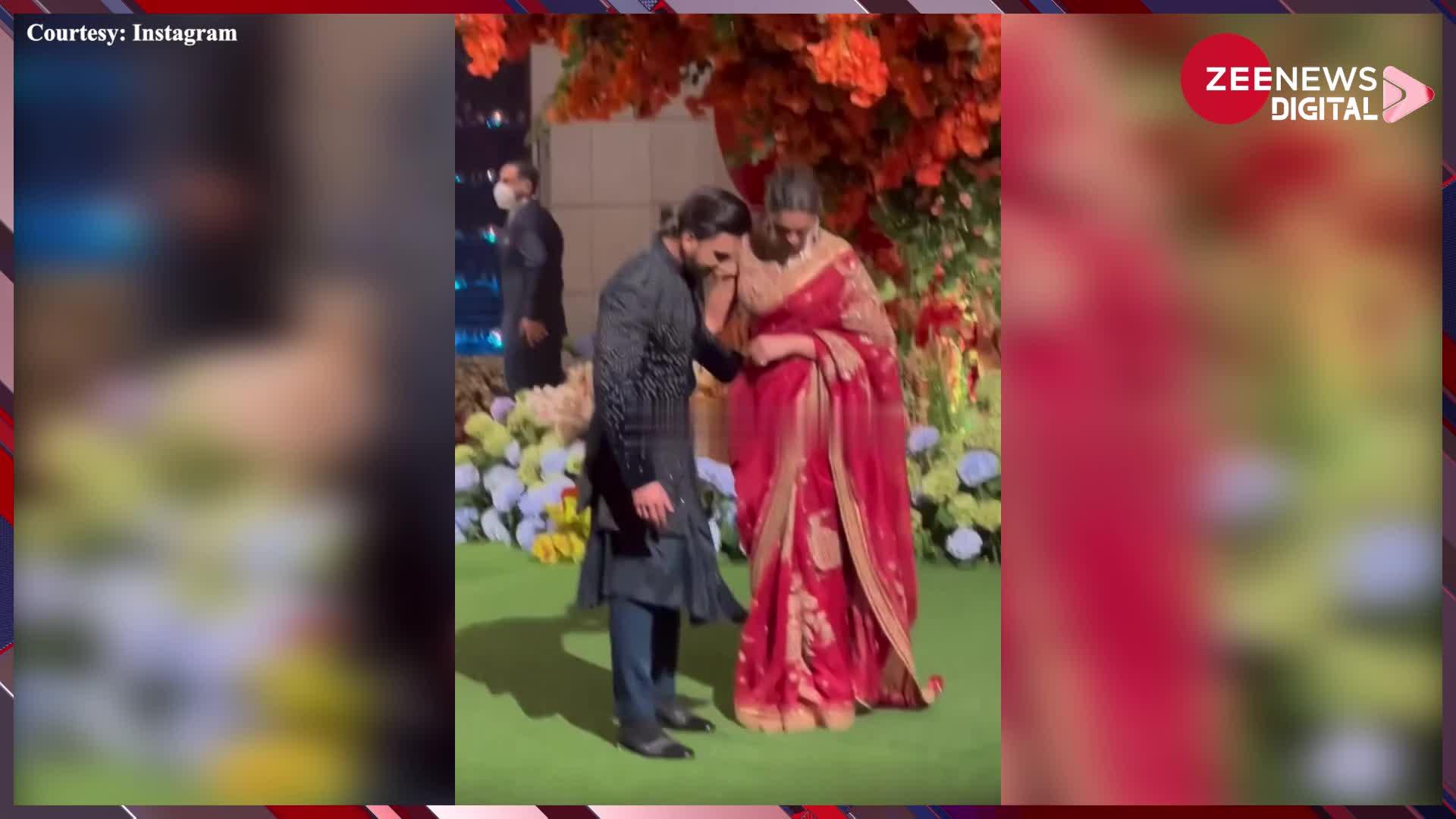 साड़ी में Deepika Padukone हुई Uncomfortable तो पति Ranveer Singh रखा ऐसे ध्यान; देख फैंस ने कहा- 'Caring Husband'