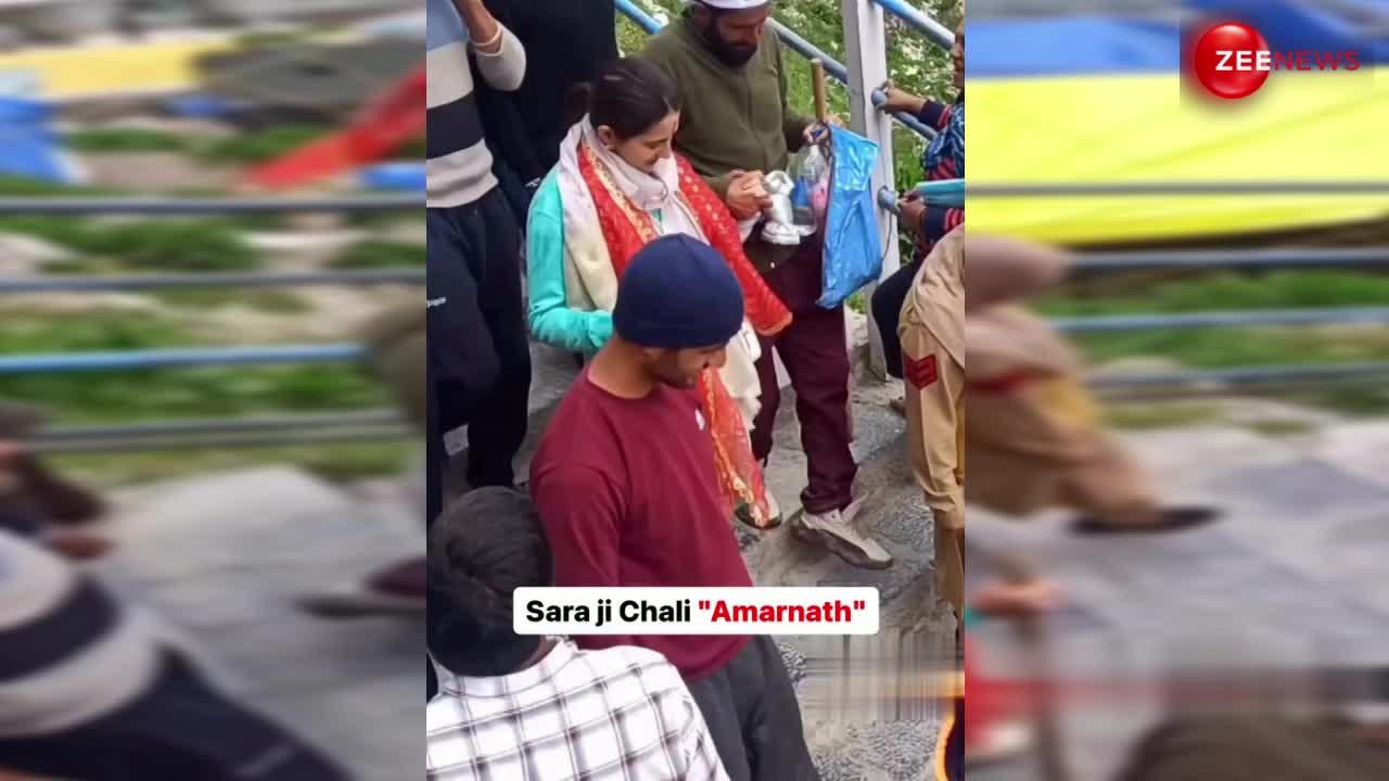 सावन में Sara Ali Khan पहुंची अमरनाथ, शिव भक्ति में हुई मगन