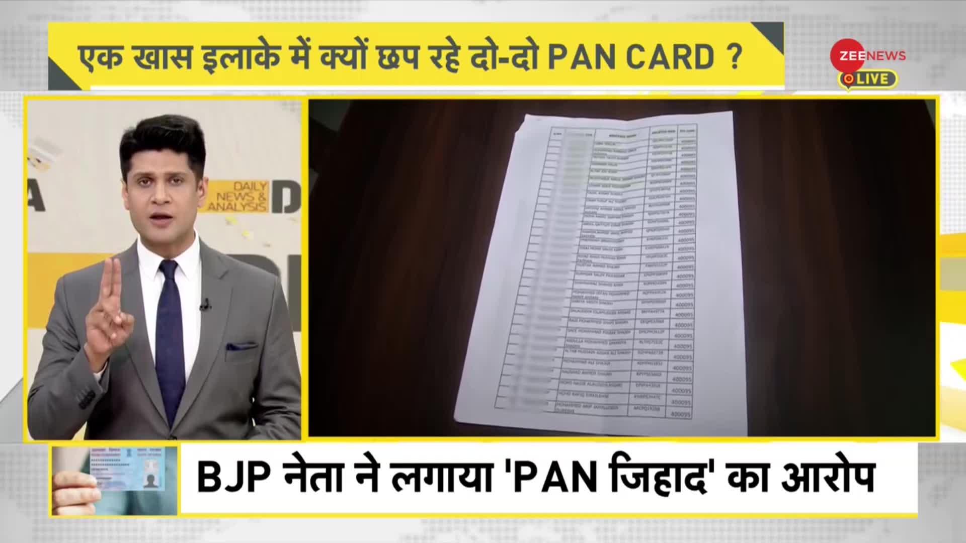 DNA: मुंबई में पैन कार्ड जिहाद का खुलासा: एक शख्स, दो पैन कार्ड!