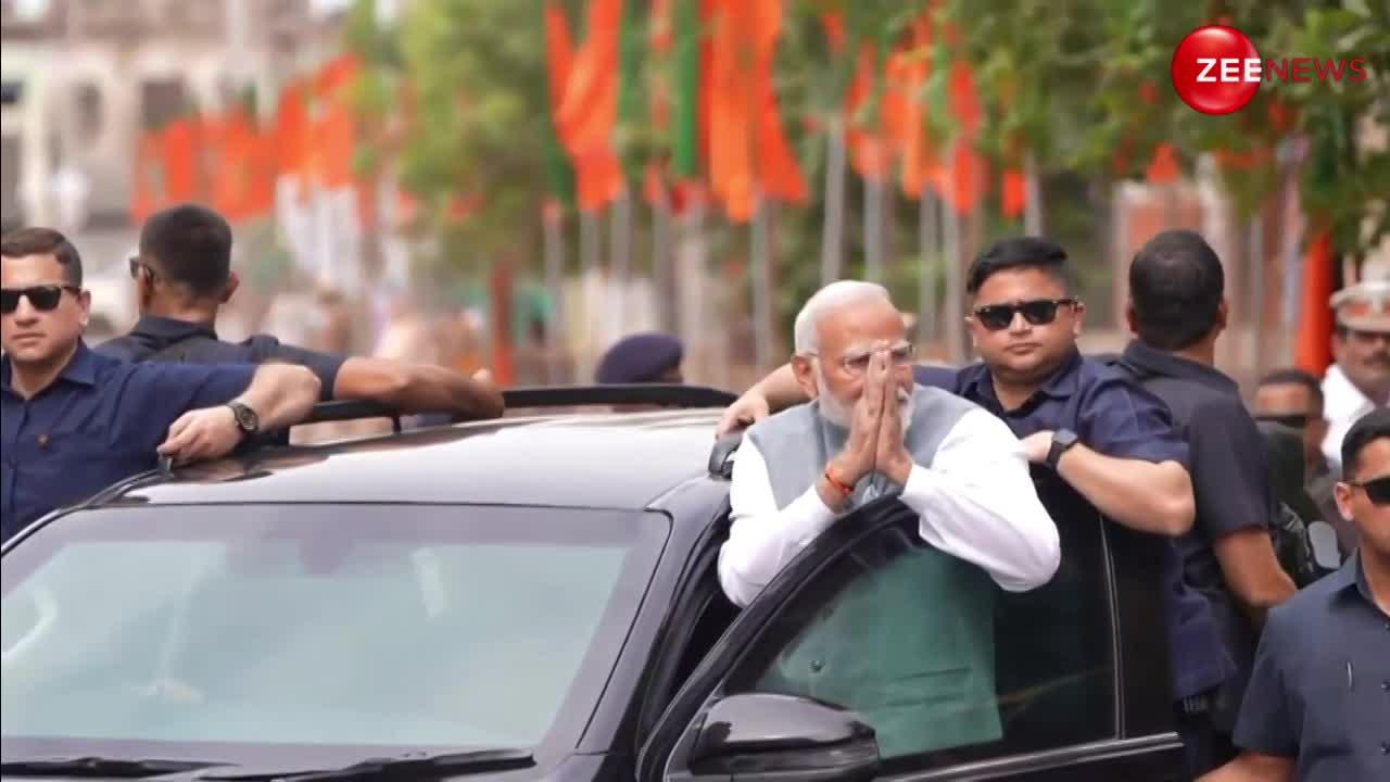 WATCH: तमिलनाडु में पीएम मोदी का रोड शो, सड़कों पर दिखा हुजूम; भीड़ ने बरसाए फूल