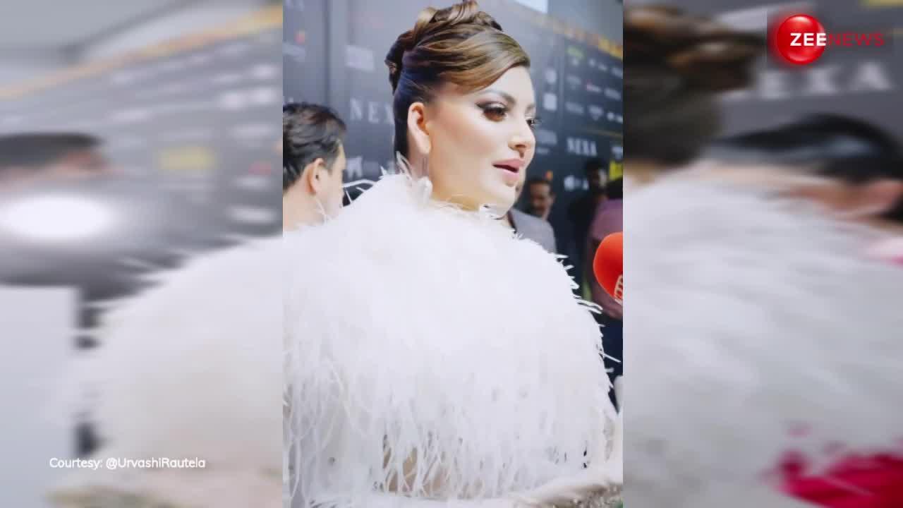 Urvashi Rautela ने फर वाली ड्रेस पहन दिखाई अपनी जवानी, लोगों ने कहा-क्या मस्त ब्यूटी है