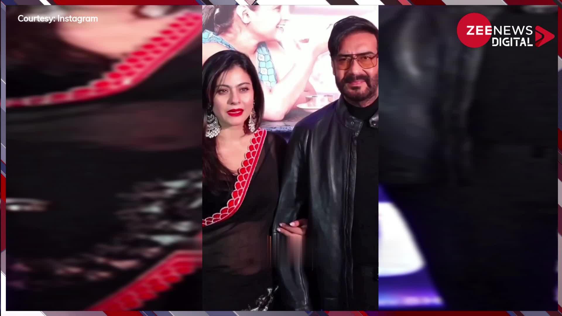 हाथों में हाथ डाले खूबसूरत कपल Ajay Devgn-Kajol हुए रोमांटिक, वीडियो देख फैंस ने बरसाया दोनों पर प्यार