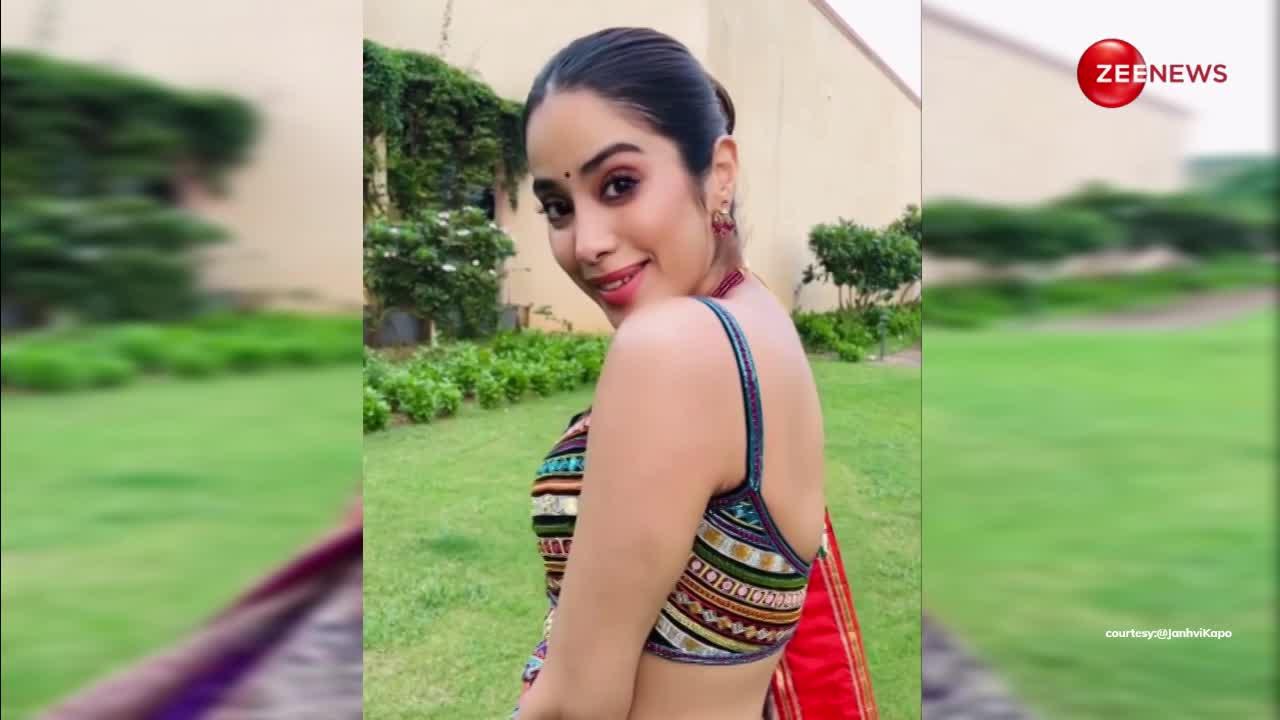 Janhvi Kapoor ने फेस्टिव लुक में ढाया कहर, लहंगा पहन घूम-घूम कर किया डांस