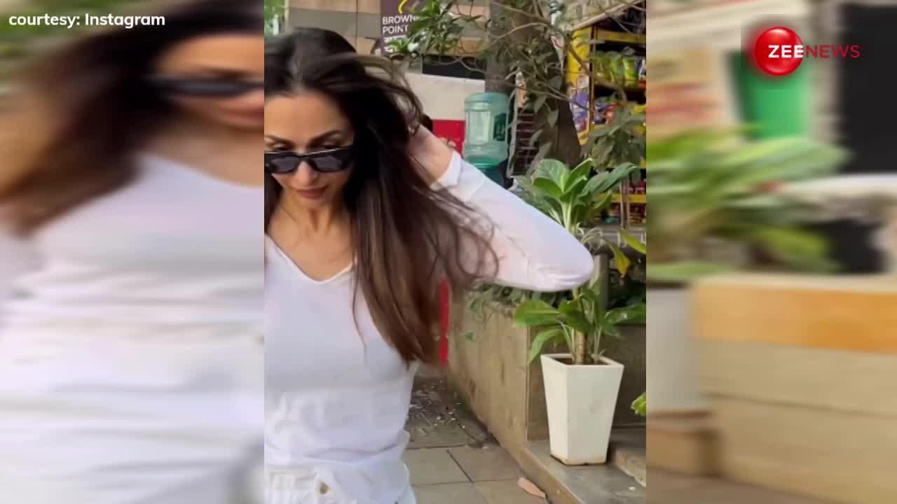 मैचिंग आउटफिट और महंगे बैग के साथ नजर आईं Malaika Arora, वीडियो देख थमीं फैंस की सांसें