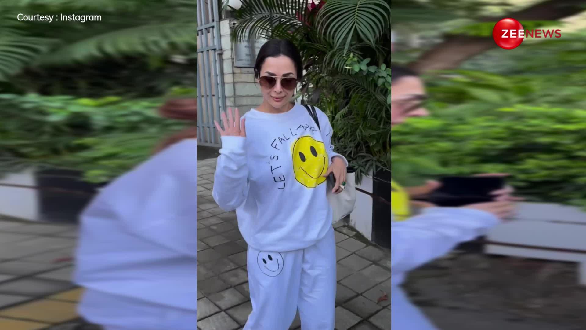 Malaika Arora का सिंपल लुक भी हो गया वायरल, T-Shirt पर लिखा कुछ ऐसा कि होने लगीं बातें