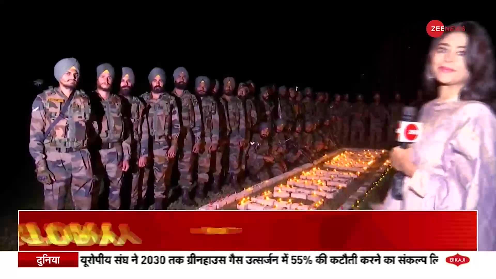 Diwali 2022 : LOC पर शूरवीरों ने ऐसे मनाई दिवाली