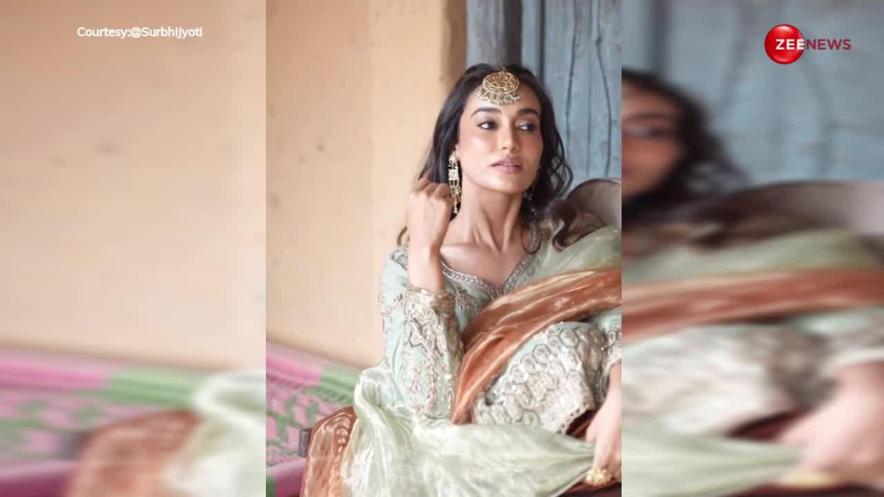 Surbhi Jyoti ने मांग टीका लगाकर कैमरे के सामने दिखाईं अदाएं,फैंस हुए दीवाने