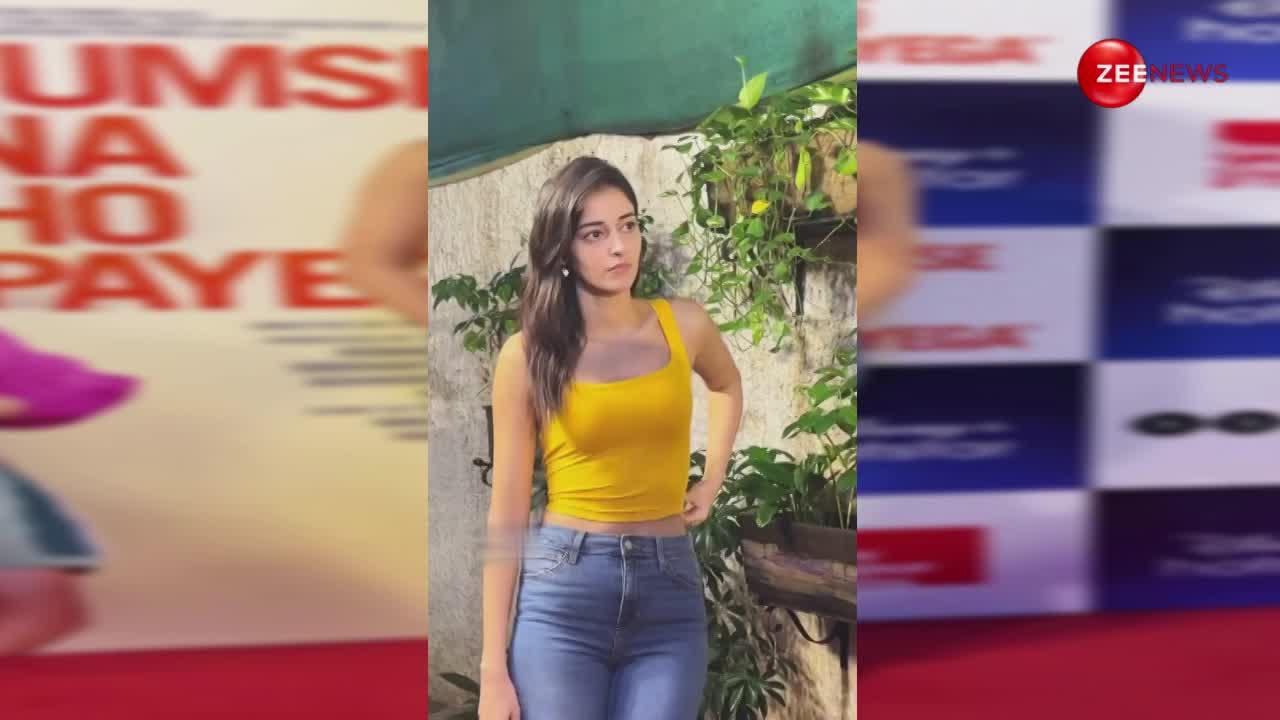 येलो क्रॉप टॉप में क्यूट डॉल की तरह लगीं Ananya Panday, आंखों से किए ऐसे इशारे; बस यहीं फंस हार बैठे दिल