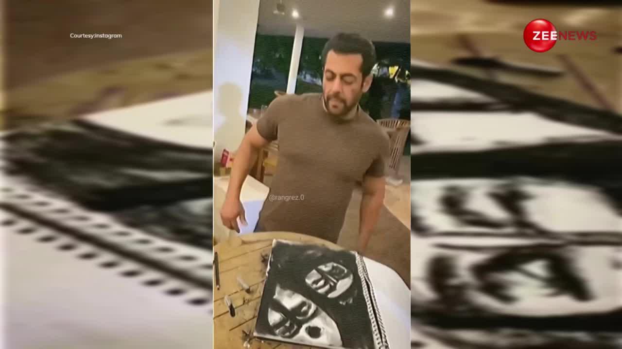 सिर्फ 1 मिनट में ही Salman Khan ने बना डाली खूबसूरत तस्वीर, शेयर की Video