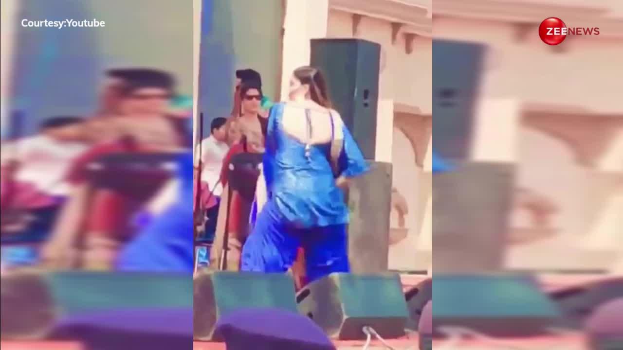 Sapna Chaudhary ने Tu Cheez Lajawab गाने पर किया स्टेज तोड़ डांस, तड़प उठा ताऊ का दिल